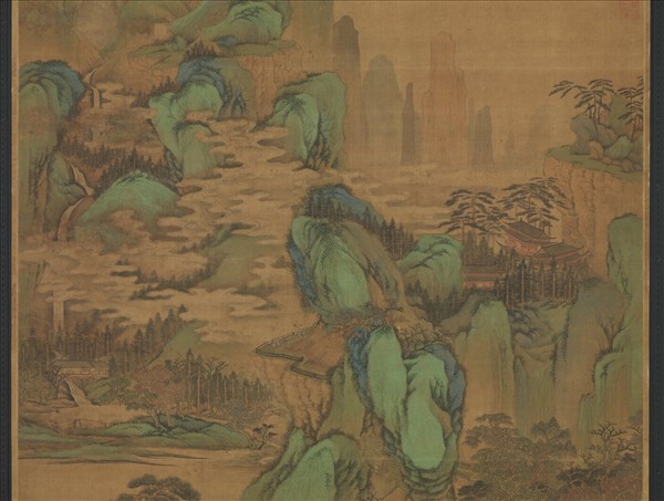 清王鑑倣趙孟頫山水　軸