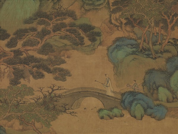 清王鑑倣趙孟頫山水　軸