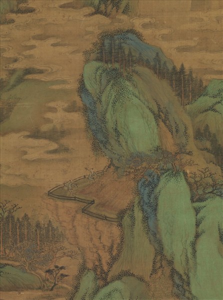 清王鑑倣趙孟頫山水　軸