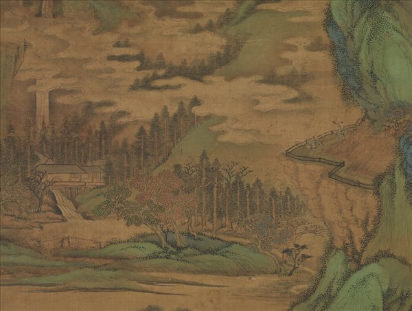 清王鑑倣趙孟頫山水　軸