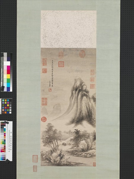 清王翬畫奇峰聳秀軸- 故宮