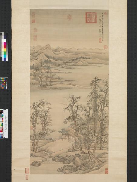 清王翬平林散牧圖　軸