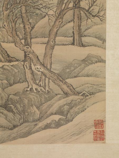 清王翬平林散牧圖　軸