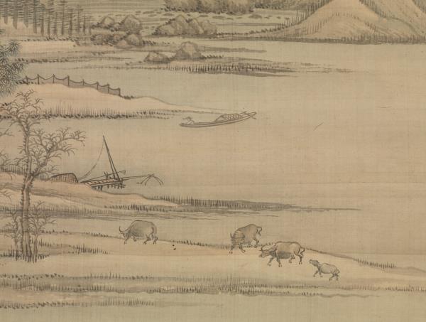 清王翬平林散牧圖　軸