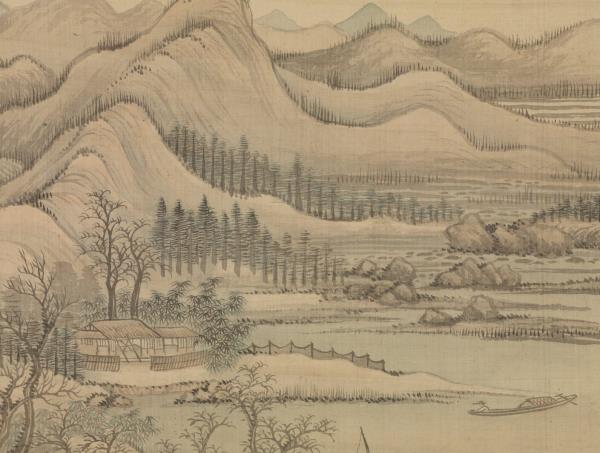 清王翬平林散牧圖　軸