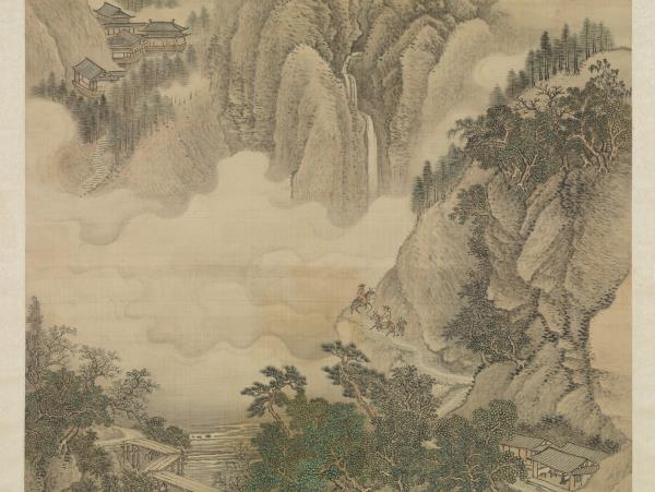 清王翬畫夏麓晴雲　軸