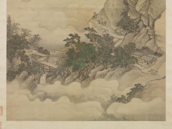 清王翬畫夏麓晴雲　軸