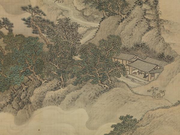 清王翬畫夏麓晴雲　軸