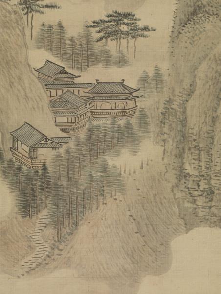 清王翬畫夏麓晴雲　軸