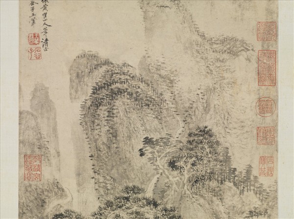 清王翬倣王蒙夏日山居圖　軸