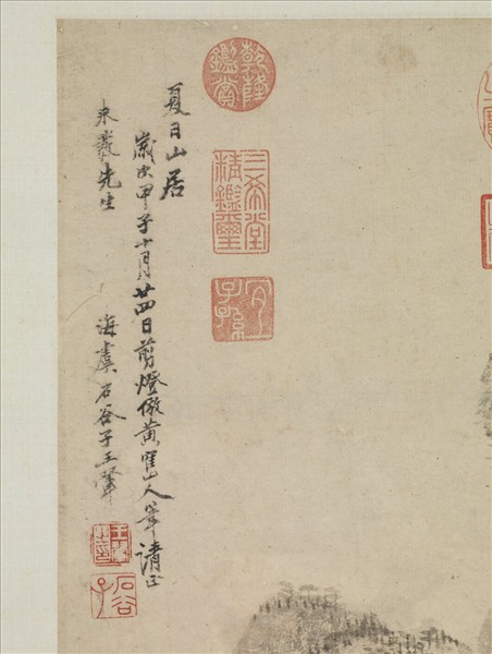 清王翬倣王蒙夏日山居圖　軸