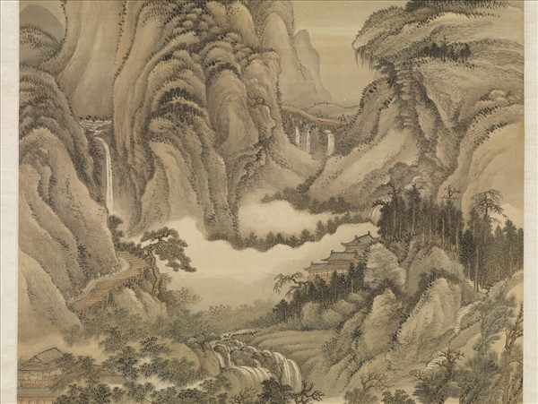 清王翬山水　軸