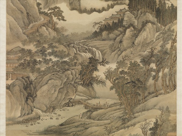 清王翬山水　軸