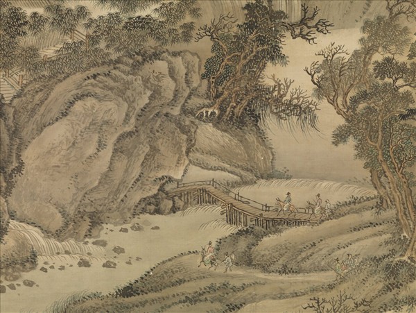 清王翬山水　軸