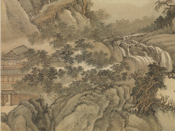 清王翬山水　軸