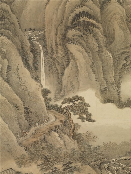 清王翬山水　軸