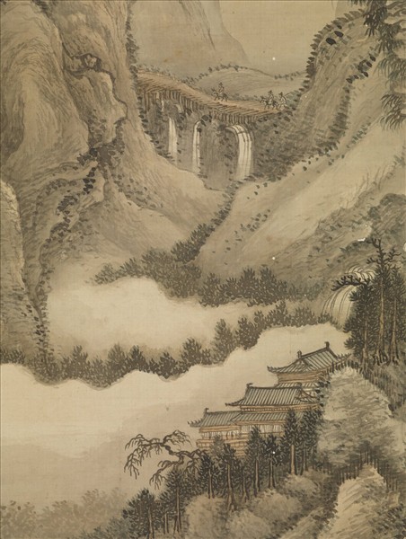 清王翬山水　軸