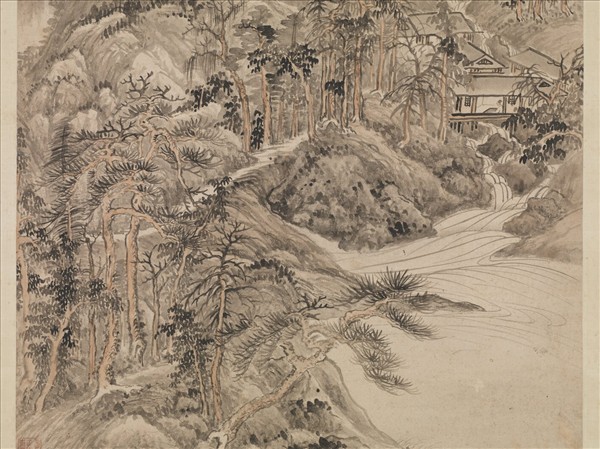 清王翬畫山水　軸