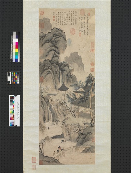 明尤求書閣早梅　軸