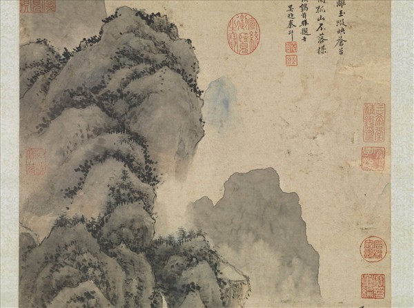 明尤求書閣早梅　軸