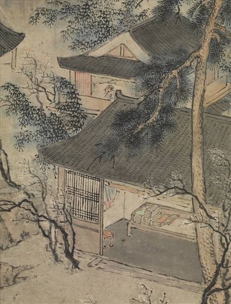 明尤求書閣早梅　軸