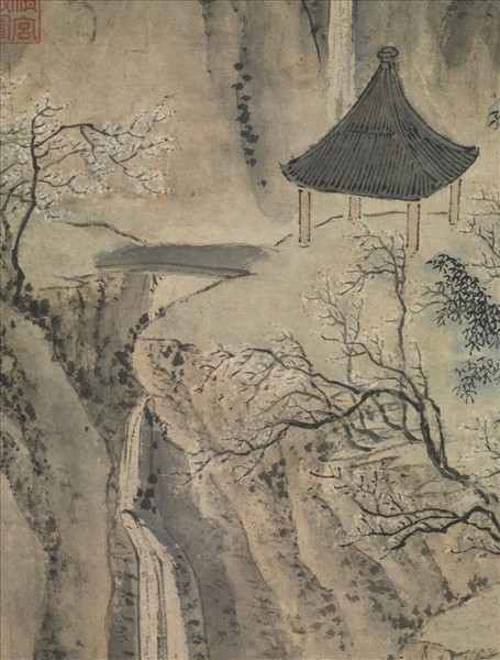 明尤求書閣早梅　軸