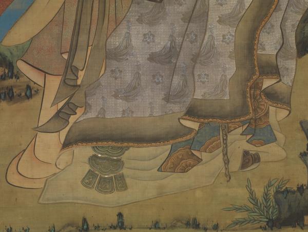 明陳洪綬仙人獻壽圖　軸