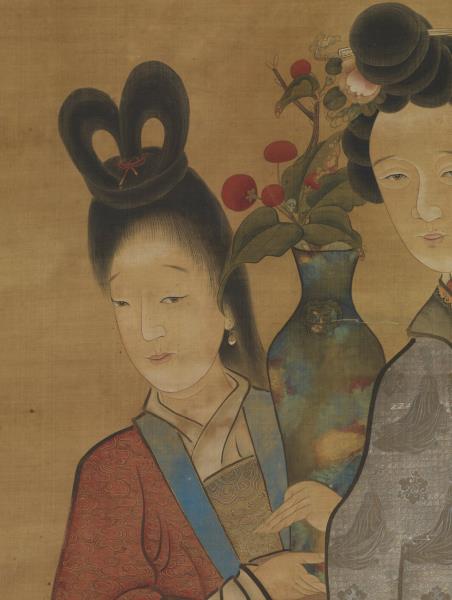 明陳洪綬仙人獻壽圖　軸