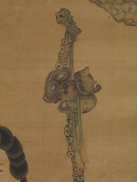 明陳洪綬仙人獻壽圖　軸