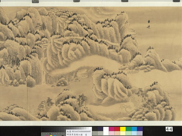 明董其昌煙江圖  卷