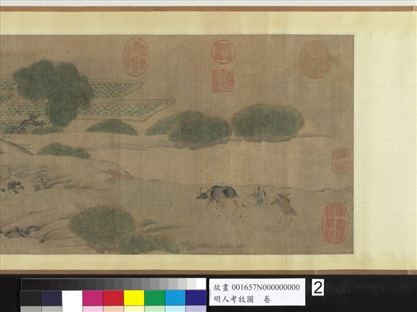 明人考牧圖　卷