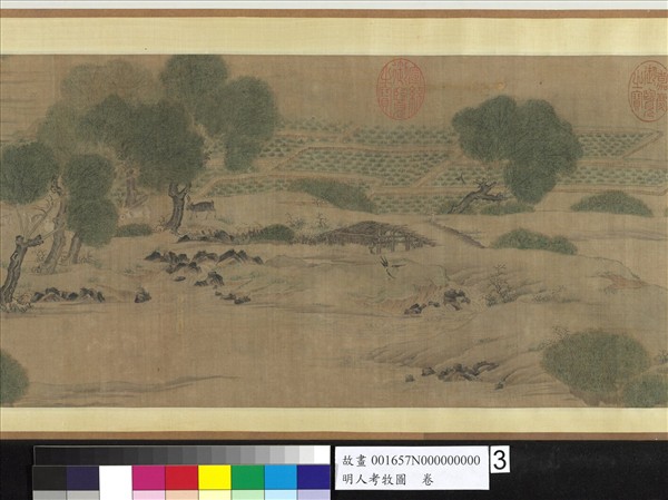 明人考牧圖　卷