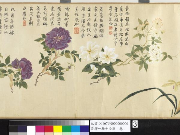 清鄒一桂十香圖　卷