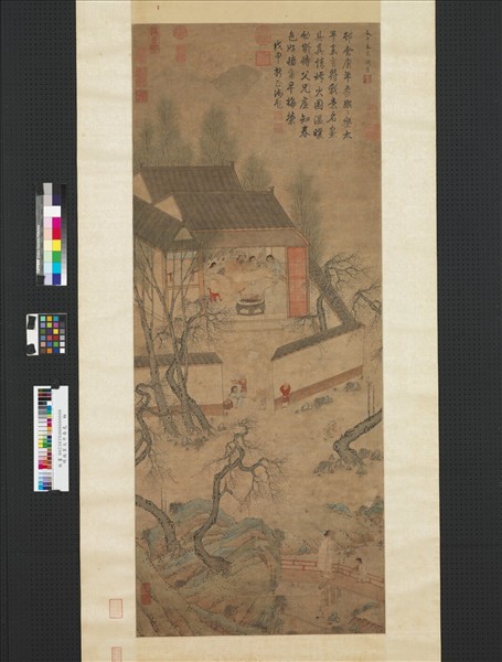 明錢貢太平春色　軸