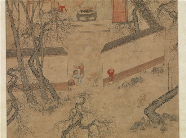 明錢貢太平春色　軸