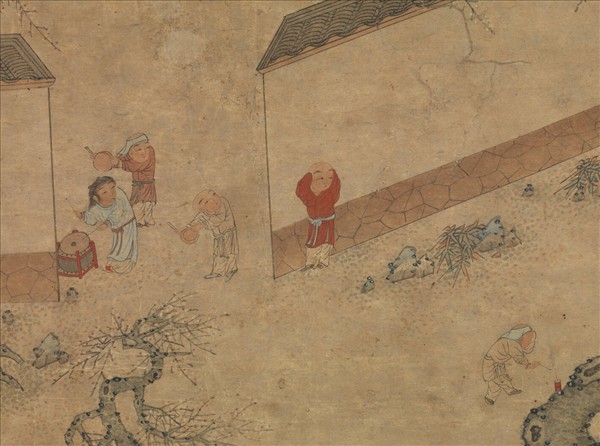 明錢貢太平春色　軸