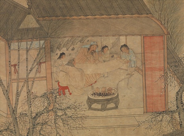 明錢貢太平春色　軸