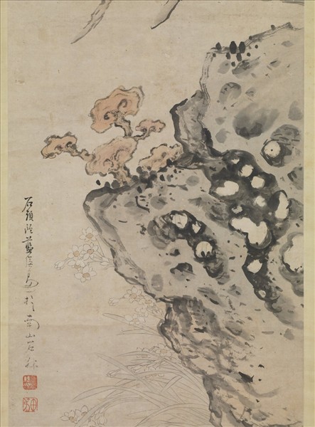 明藍瑛群仙上壽圖　軸