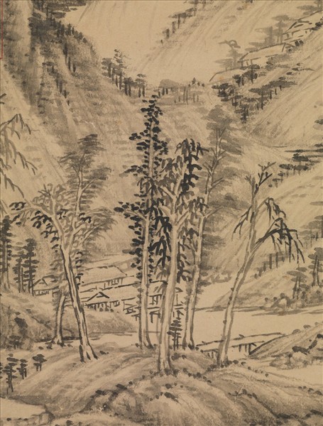 清王時敏倣黃公望浮嵐暖翠圖　軸