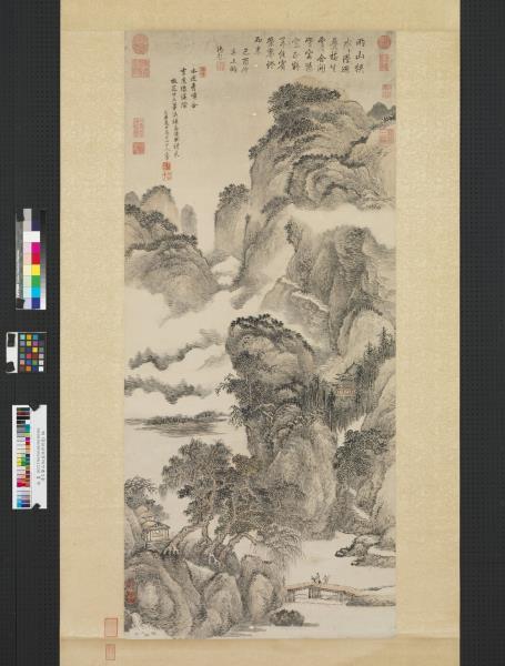 清王翬畫孟浩然詩意　軸