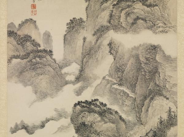 清王翬畫孟浩然詩意　軸