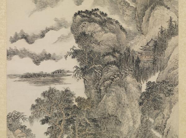 清王翬畫孟浩然詩意　軸