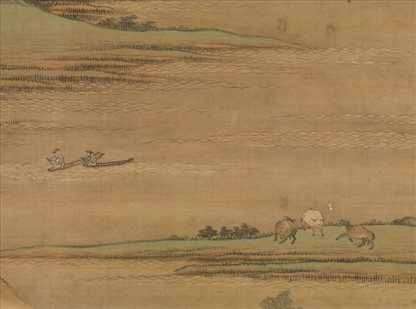 清王翬仿趙大年湖山春曉　軸