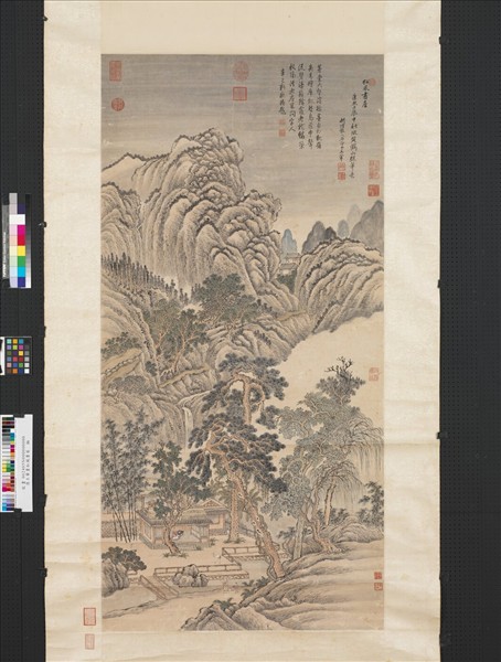 清王翬松風書屋圖　軸