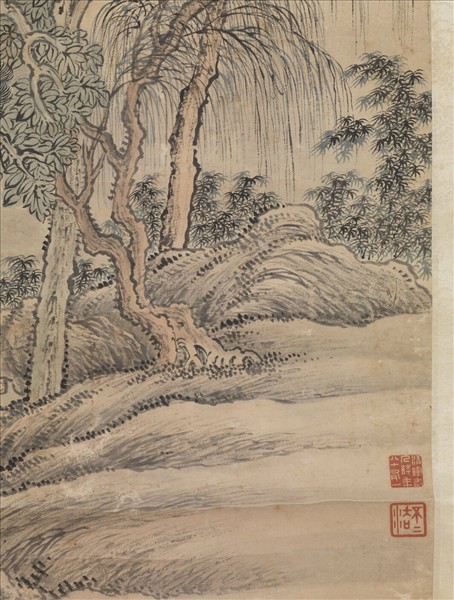 清王翬松風書屋圖　軸