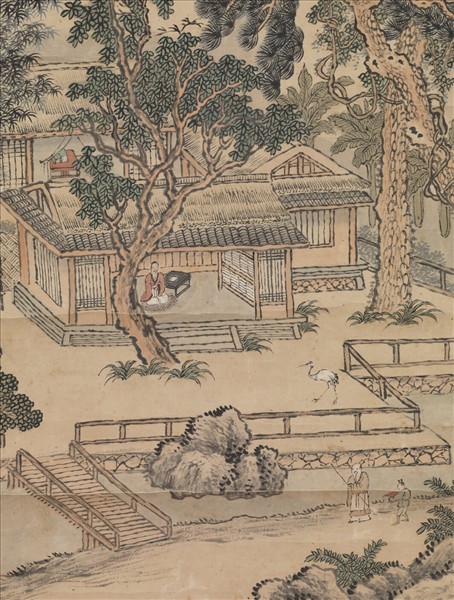 清王翬松風書屋圖　軸