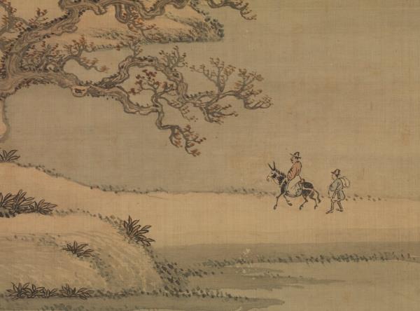 清王翬瀟湘聽雨圖　軸