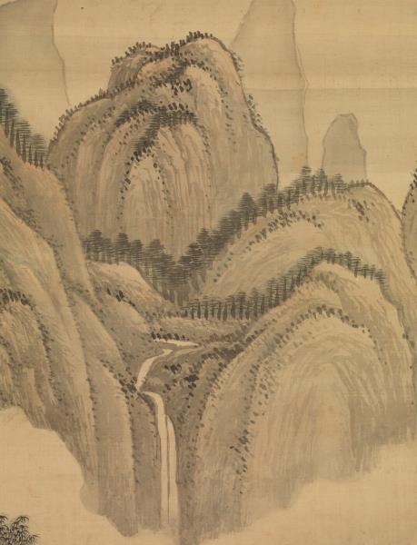 清王翬瀟湘聽雨圖　軸