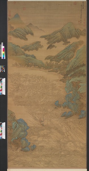 清王翬蛟門曉發圖　軸