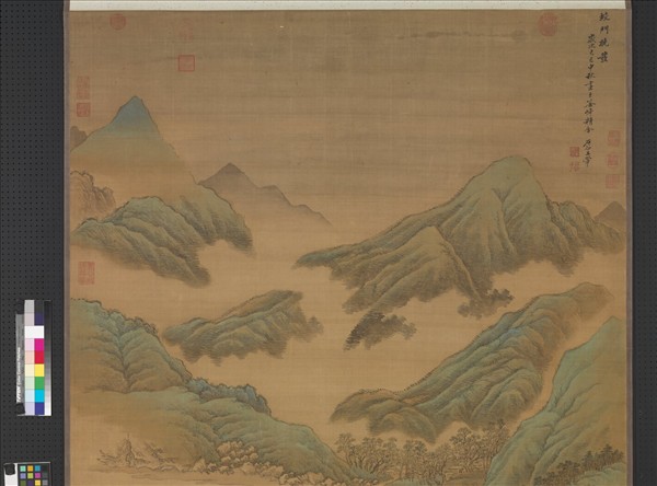 清王翬蛟門曉發圖　軸